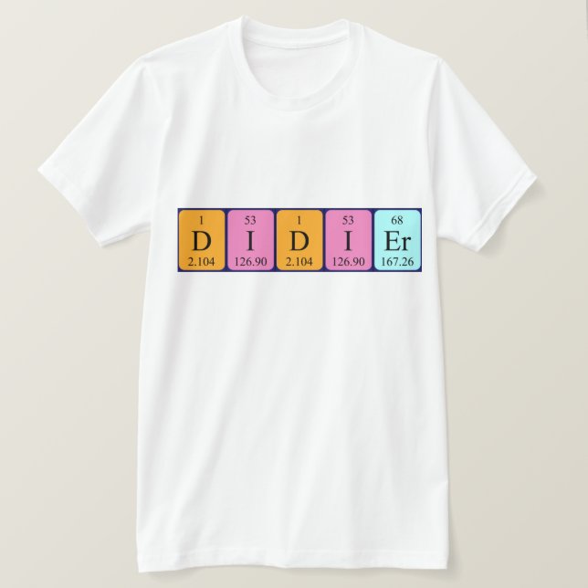 Didier Periodenname Shirt (Design vorne)
