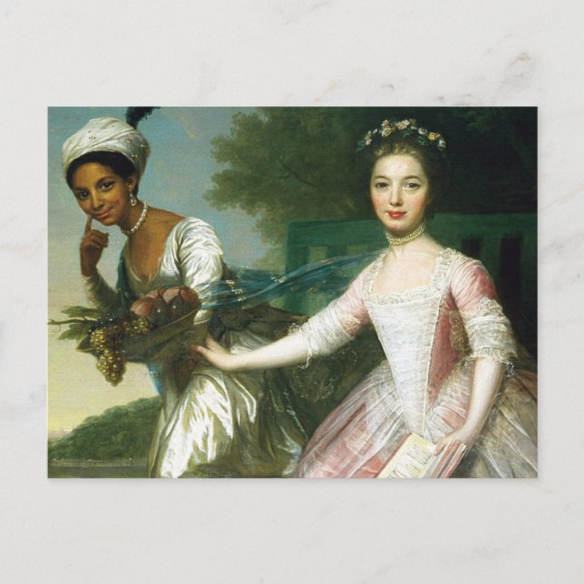 Dido Elizabeth Belle und Lady Murray Postkarte (Vorderseite)
