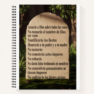Die 10 Gebote Notizbuch