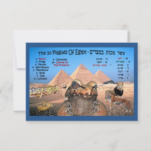 Die 10 Seuchen Ägyptens (Vorderseite)