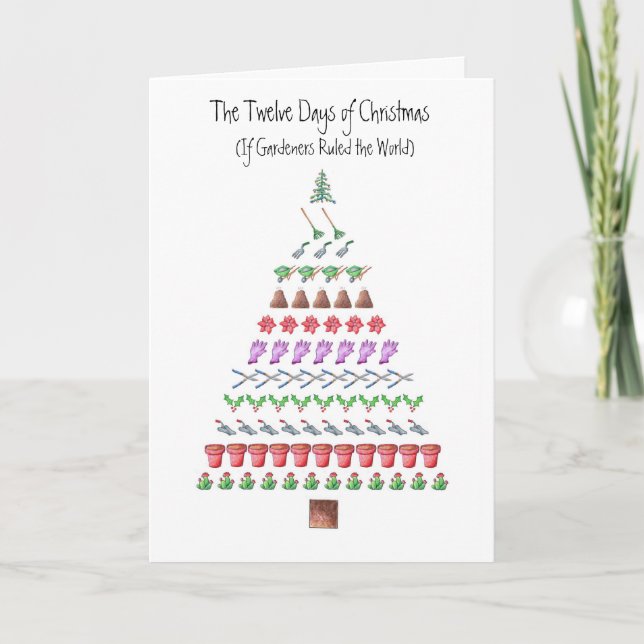 Die 12 Tage des Gärtners Weihnachten (Vorderseite)