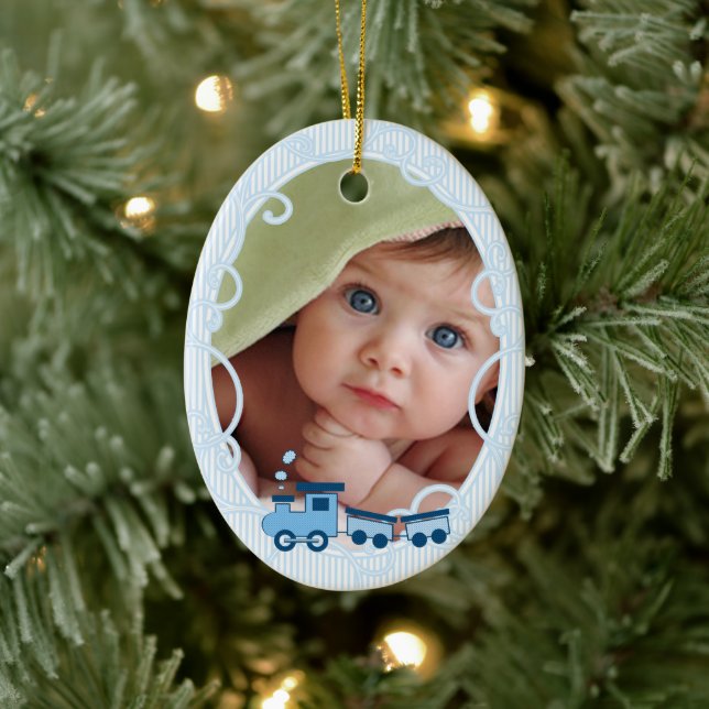 Die 1. Weihnachtsdekoration des Babys Keramikornament (Baum)