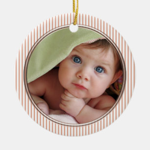 Die 1. Weihnachtsdekoration des Babys Keramikornament