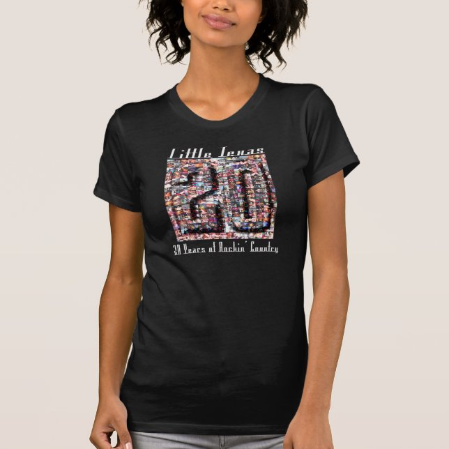 Die 20 Jahre der Damen von Rockin Land Mosiac T-Shirt (Vorderseite)