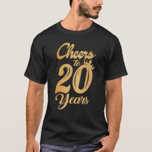 Die 20-jährigen Geburtstagsfrauen trinken Anklang T-Shirt
