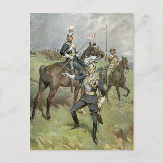 Die 21. Lancers - Britische Armee Postkarte (Vorderseite)