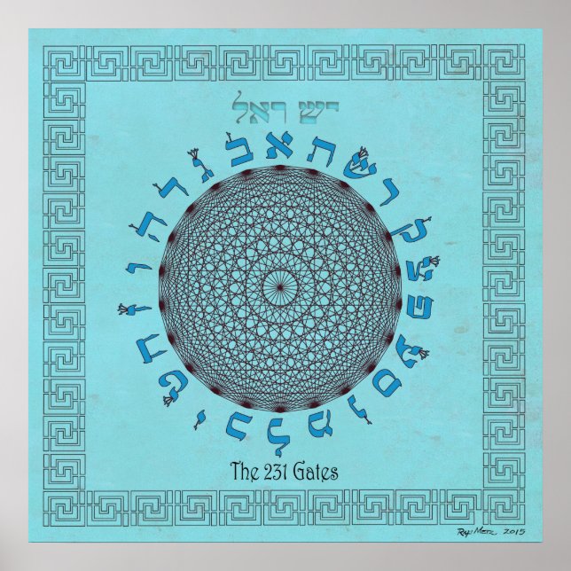 Die 231 Gates Sky Blue Poster (Vorne)