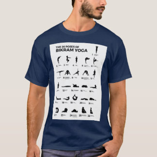 Die 26 Posen Bikram-Yoga T-Shirt