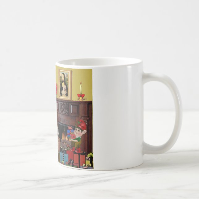 Die 2 Cairn Terriers des Weihnachtsmanns Kaffeetasse (Rechts)