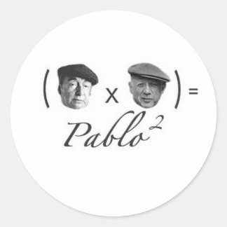 Die 2 Pablos Runder Aufkleber