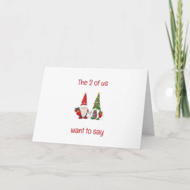 DIE 2 VON UNS WOLLTE, NUR WEIHNACHTEN ZU SAGEN (Vorderseite)