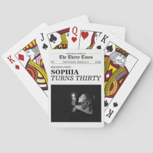 Die 30-Times-Zeitung 30. Geburtstagsfeier Spielkarten