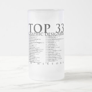 Die 33 besten Grafikdesigner in History_01 Mattglas Bierglas