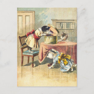 Die 3 kleinen Kätzchen suchen nach den Mitten Postkarte