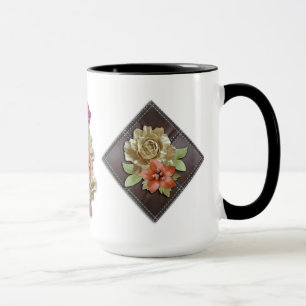 Die 3D-Leder-Akademie-Dekoration Tasse