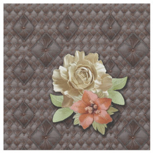 Die 3D-Leder-Blume Stoff
