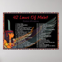 Die 42 Gesetze des Maat - Positive Affirmations Po
