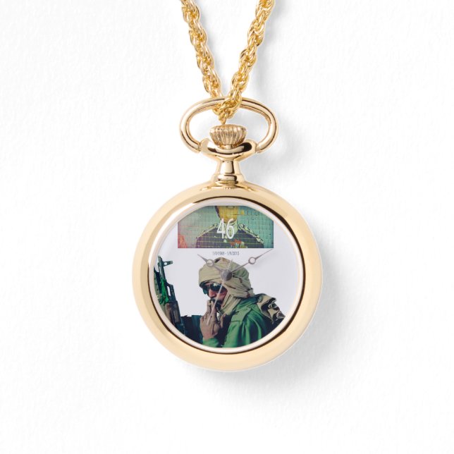 Die 46. (Gaddafi Watch) Armbanduhr (Vorderseite)