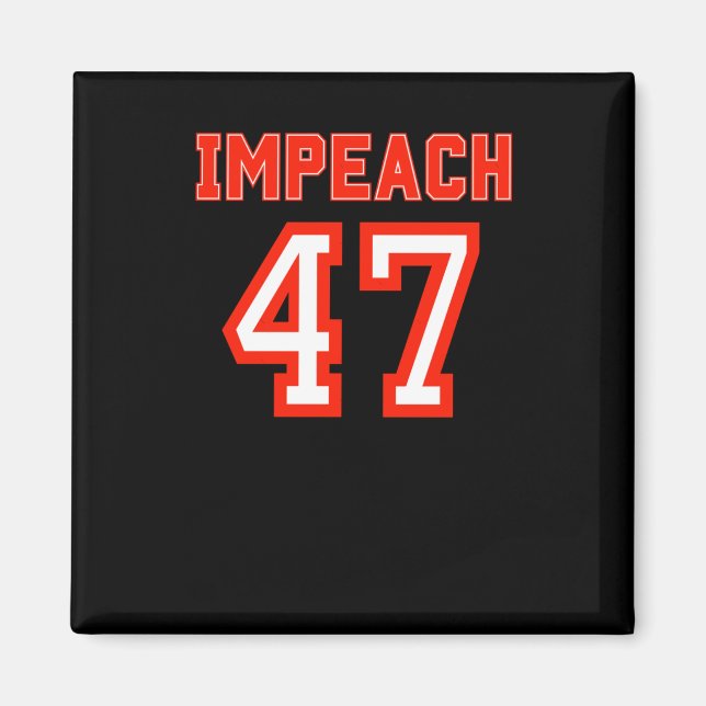 Die 47. nicht mein Präsident 2025 Magnet (Vorne)