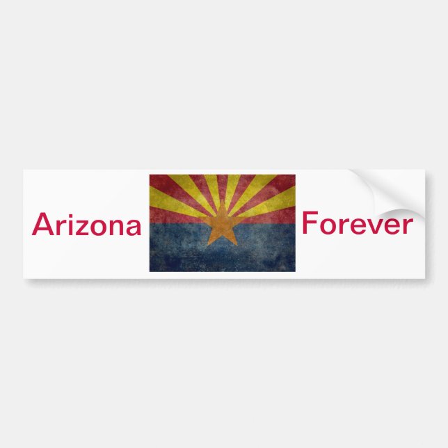 Die 48. Staat Flagge Arizonas, Autoaufkleber (Vorne)