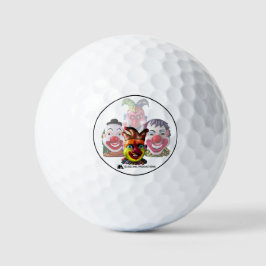 Die 4 CLOWNS Golfball