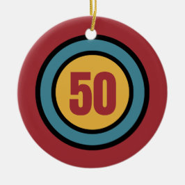 Die 50 Weihnachtsbaumdekoration Keramik Ornament