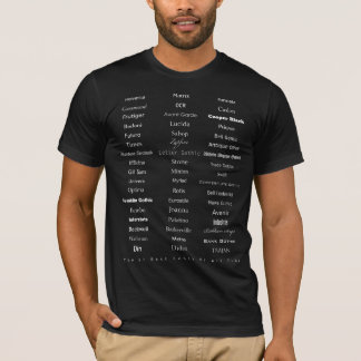 Die 51 besten Schriftart aller Zeiten - fwh T-Shirt