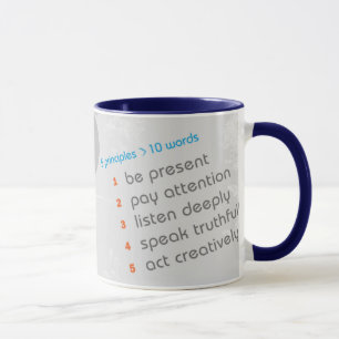 Die 5 Prinzipien des authentischen Lebens - Tasse