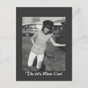 Die 60er Jahre waren Cool Postkarte