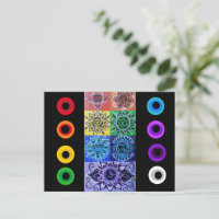 Die 7 Chakras-Postkarte