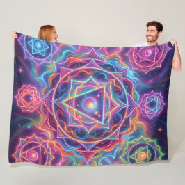 Die 7 Chakren´10 Fleecedecke