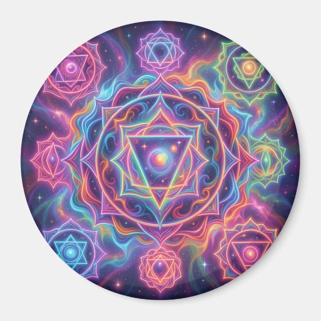 Die 7 Chakren´10 Magnet (Vorne)