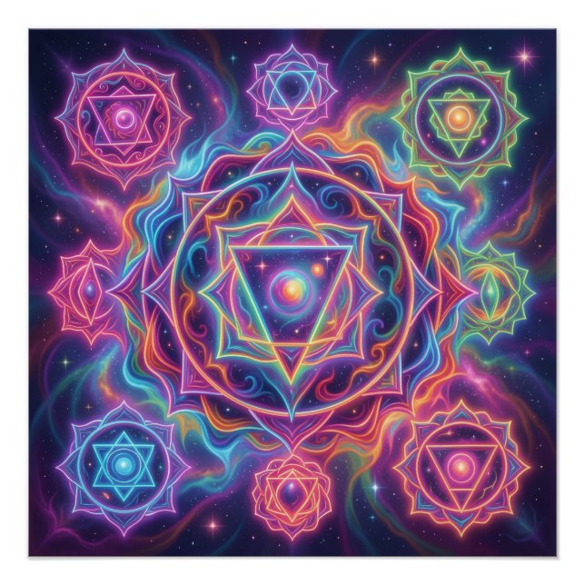 Die 7 Chakren´10 Poster (Vorderseite)