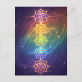 Die 7 Chakren´11 Feiertagspostkarte