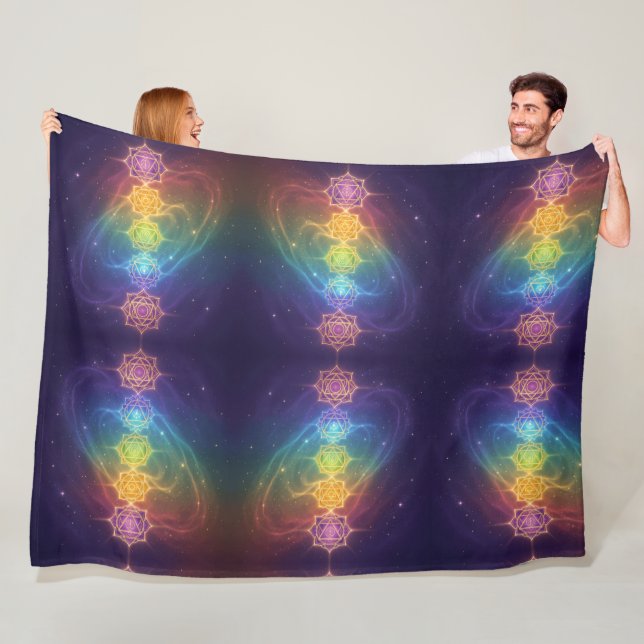 Die 7 Chakren´11 Fleecedecke (Beispiel)