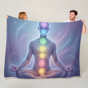 Die 7 Chakren´2 Fleecedecke