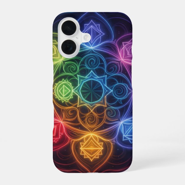 Die 7 Chakren´3 iPhone 16 Hülle (Rückseite)