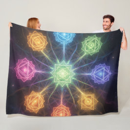 Die 7 Chakren´4 Fleecedecke