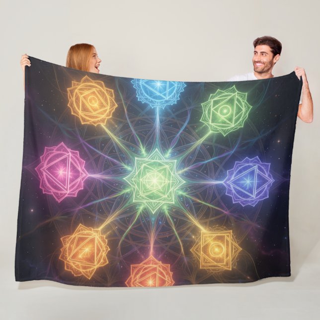 Die 7 Chakren´4 Fleecedecke (Beispiel)