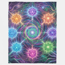 Die 7 Chakren´5 Fleecedecke