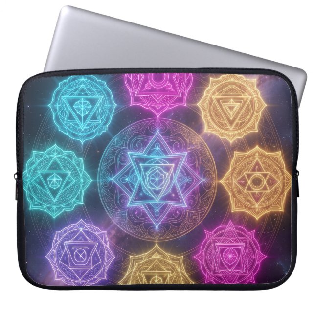 Die 7 Chakren´6 Laptopschutzhülle (Vorderseite)