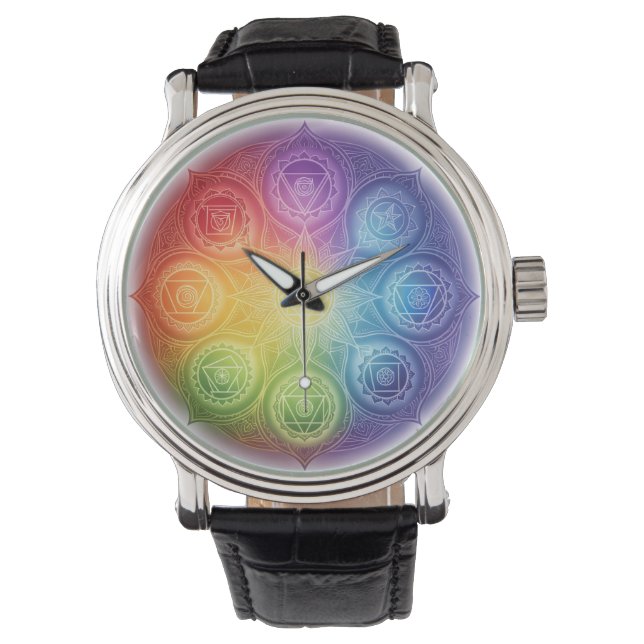 Die 7 Chakren´9 Armbanduhr (Vorderseite)