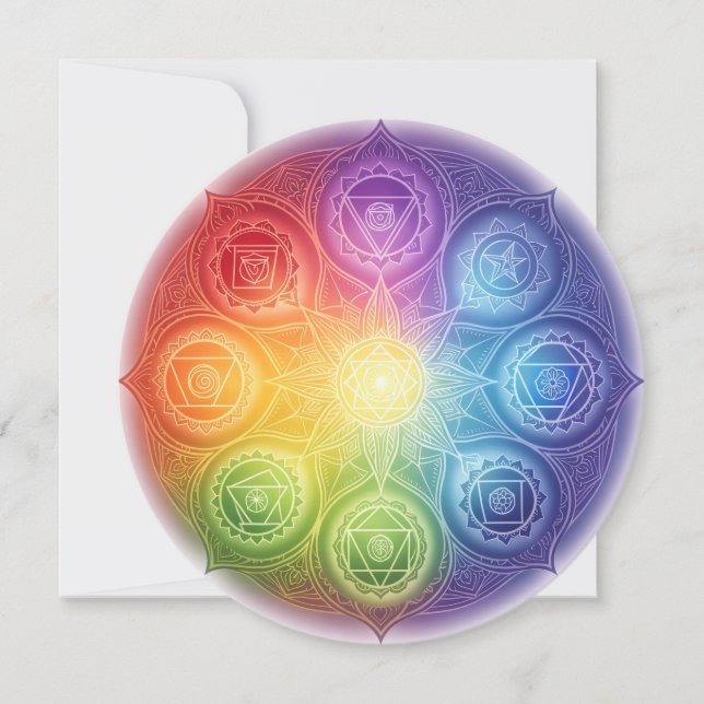 Die 7 Chakren´9 Feiertagskarte (Vorderseite)