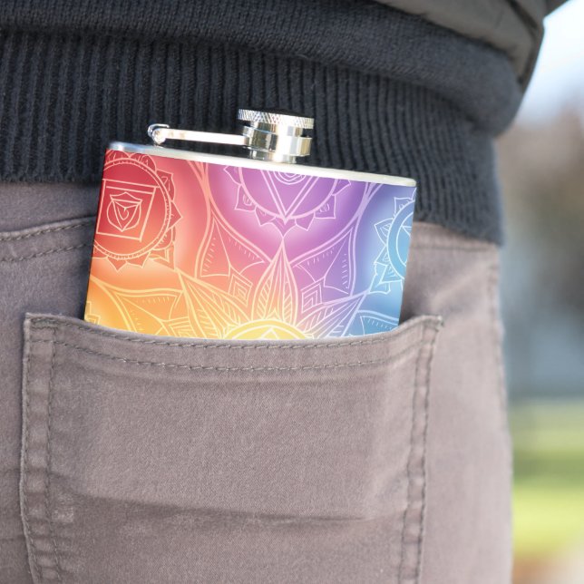 Die 7 Chakren´9 Flachmann (Beispiel)