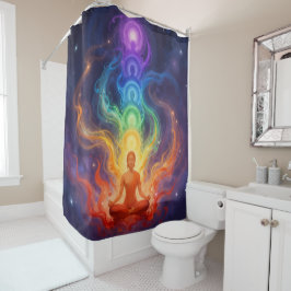 Die 7 Chakren Duschvorhang