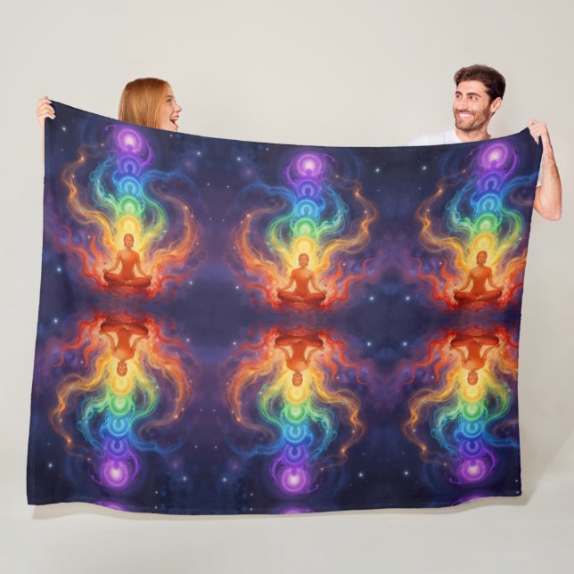 Die 7 Chakren Fleecedecke (Beispiel)