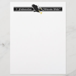 Die 7. Fuß Briefbogen