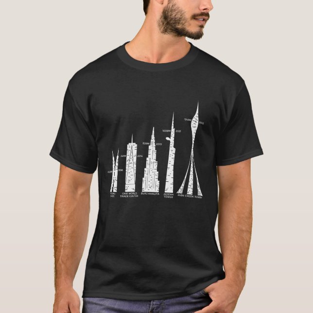 die 7 größten Gebäude der Welt T-Shirt (Vorderseite)