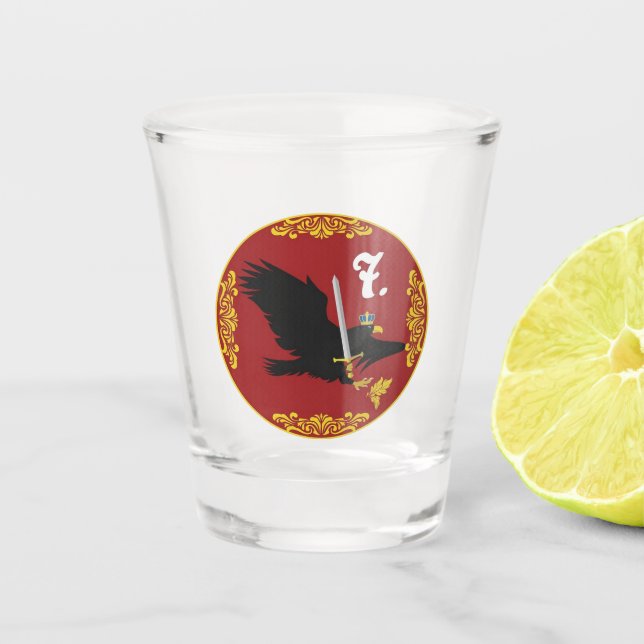 Die 7. Lochglas Schnapsglas (Vorderseite)