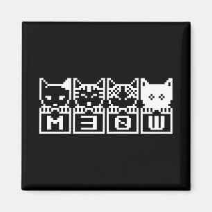 DIE 8-BIT-KATZEN M30 W MAGNET